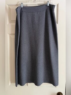 Nordstrom Grey Knit Pencil Skirt